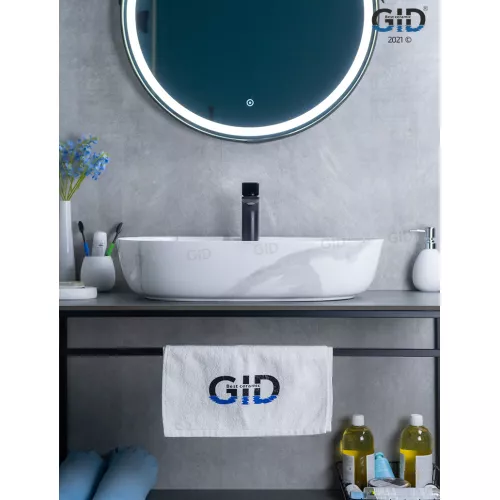 Накладная раковина для ванной Gid Mnc346C под камень, Выбрать цвет: Белый, изображение 3