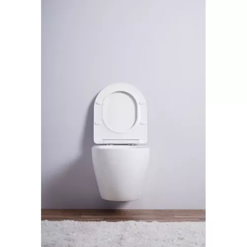 Унитаз подвесной ESBANO AMAPOLA (Matt White) 530x365x370, изображение 2