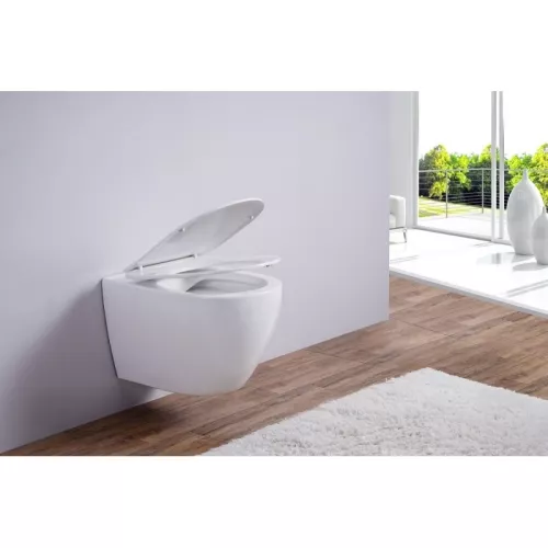 Унитаз подвесной ESBANO AMAPOLA (Matt White) 530x365x370, изображение 3