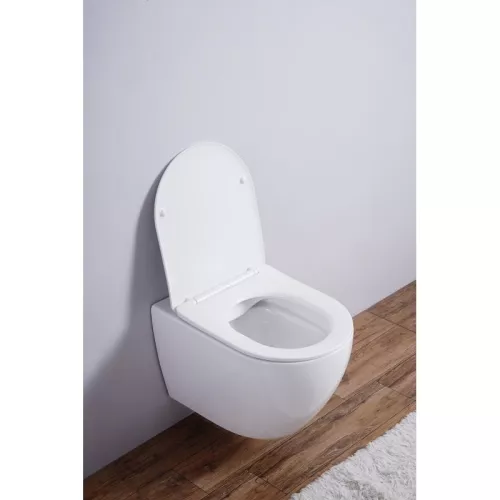 Унитаз подвесной ESBANO AMAPOLA (Matt White) 530x365x370, изображение 6