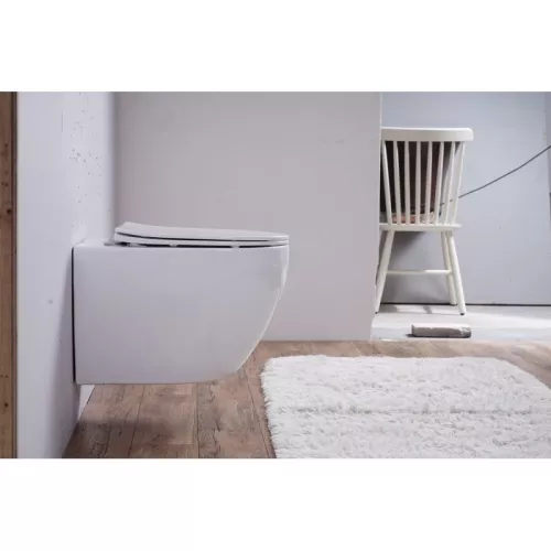 Унитаз подвесной ESBANO AMAPOLA (Matt White) 530x365x370, изображение 7