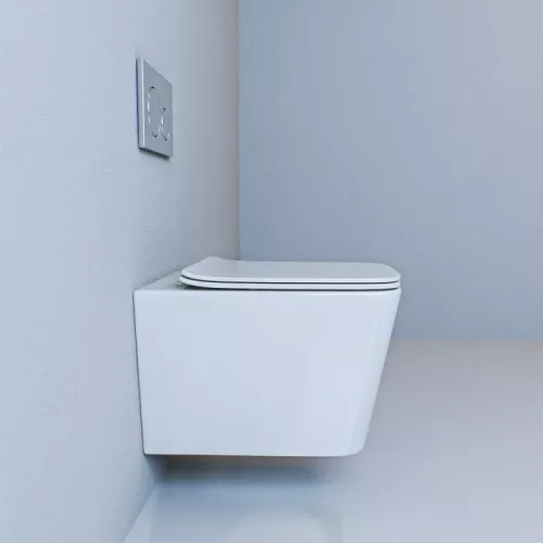 Унитаз подвесной ESBANO GARTEZ (White) 510x345x340, изображение 3