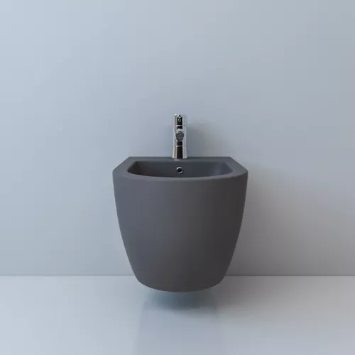 Биде подвесное ESBANO GARCIA серый, 55x37x33 см, Выбрать цвет: Серый, изображение 2