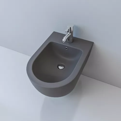 Биде подвесное ESBANO GARCIA серый, 55x37x33 см, Выбрать цвет: Серый, изображение 4