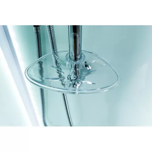 Душевая кабина квадратная с крышей и LED освещением ESBANO-ES-L90/100CKR, Выбрать размер: 90х90, изображение 18