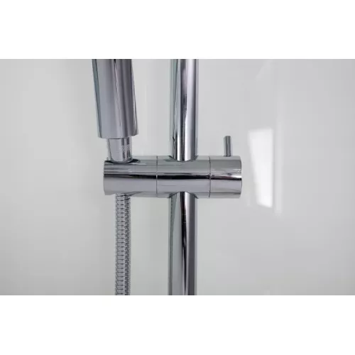 Душевая кабина Esbano ESW-90CR/100CR четверть круга с прозрач.стекло, белый профиль, Выбрать размер: 90х90, изображение 5