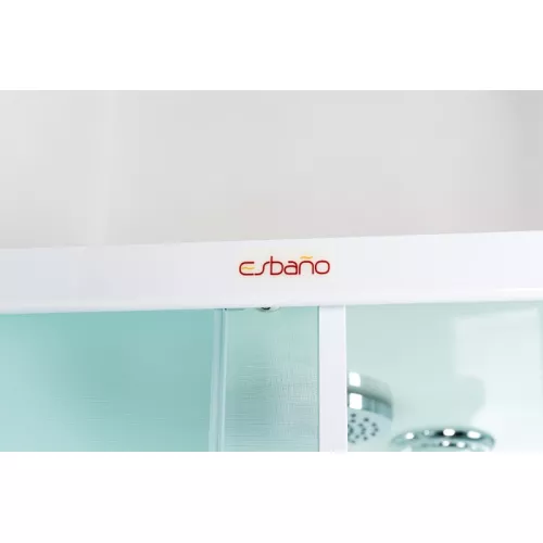 Душевая кабина квадратная с крышей и LED освещением ESBANO-ES-L90/100CKR, Выбрать размер: 90х90, изображение 19