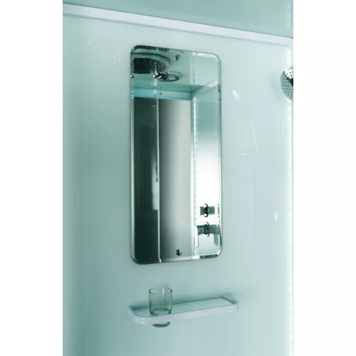 Душевая кабина квадратная с крышей и LED освещением ESBANO-ES-L90/100CKR, Выбрать размер: 90х90, изображение 5