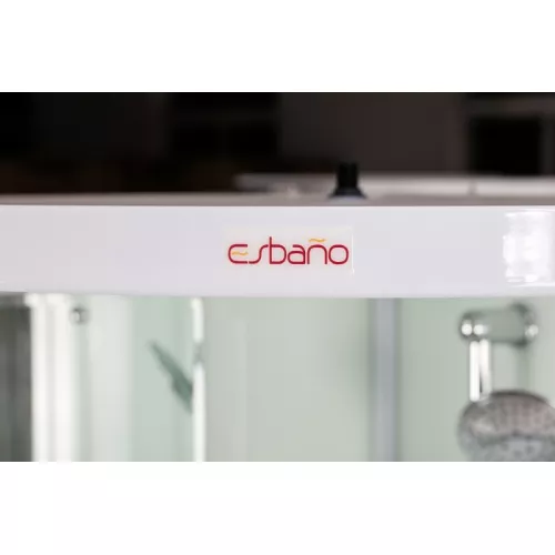Душевая кабина Esbano ESW-90CR/100CR четверть круга с прозрач.стекло, белый профиль, Выбрать размер: 90х90, изображение 15