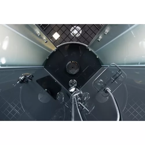 Душевая  кабина четверть круга с крышей ESG-90CRB  90х90, изображение 4