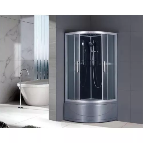 Душевая  кабина четверть круга с крышей ESG-90CRB  90х90, изображение 3