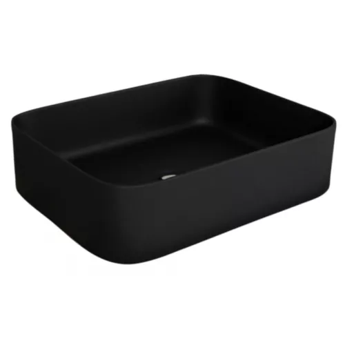 Раковина накладная ESBANO "ASTANES" матовый черный, Выбрать цвет: Черный матовый, изображение 2