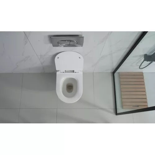 Унитаз подвесной ESBANO FORTEX (Белый) 55х37х37 см, Выбрать цвет: Белый, изображение 2