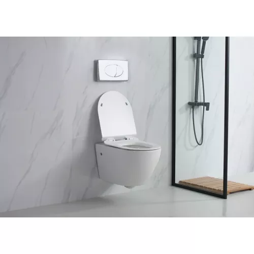 Унитаз подвесной ESBANO FORTEX (Белый) 55х37х37 см, Выбрать цвет: Белый, изображение 4