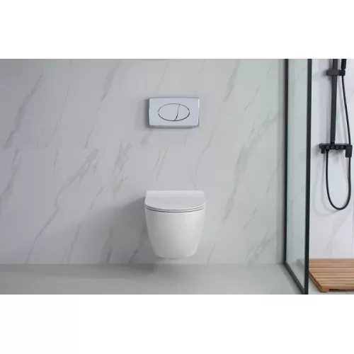 Унитаз подвесной ESBANO FORTEX (Белый) 55х37х37 см, Выбрать цвет: Белый, изображение 6