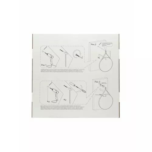 Зеркало ACWEN "Millenium White Led" D-650 на ремне из натурал. кожи белого цвета, Выбрать цвет: Белый, изображение 16