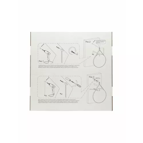 Зеркало ACWEN "Millenium Black Led" D-65 на ремне из натурал. кожи черного цвета, Выбрать цвет: Черный, изображение 16