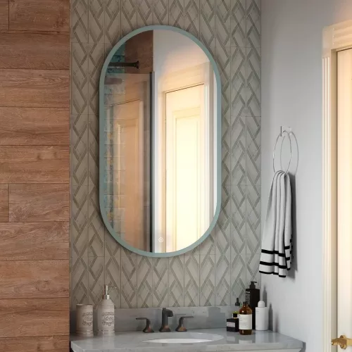 Зеркало ACWEN "Delight Led" 55х100, Внешний вид: вертикальное, изображение 6