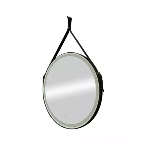 Зеркало ACWEN "Millenium Black Led" D-65 на ремне из натурал. кожи черного цвета, Выбрать цвет: Черный, изображение 13