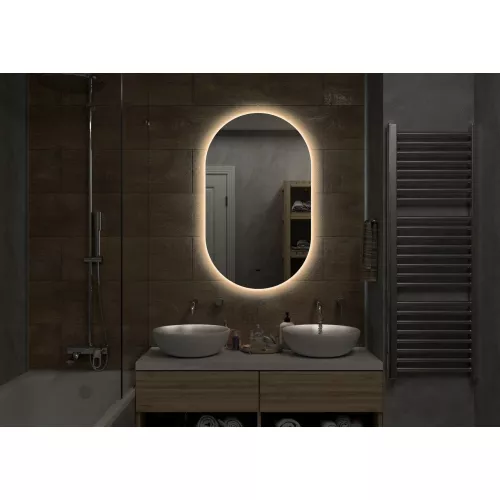 Мебель для ванной: Зеркало ACWEN "Fleur Led"  с бесконтактным сенсором, теплая подсветка 1 в магазине Акватория