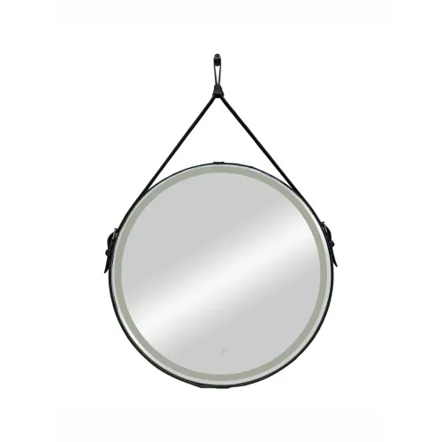 Зеркало ACWEN "Millenium Black Led" D-65 на ремне из натурал. кожи черного цвета, Выбрать цвет: Черный, изображение 11