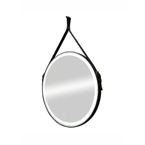 Зеркало ACWEN "Millenium Black Led" D-65 на ремне из натурал. кожи черного цвета, Выбрать цвет: Черный, изображение 12