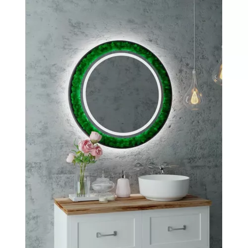 Зеркало ACWEN "Forest Led" d80/d100 с бесконтактным сенсором, Выбрать размер: 80, изображение 3