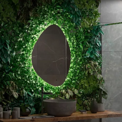 Мебель для ванной: Зеркало ACWEN "Alma Led" 70х100 с теплой подсветкой и бесконтактным сенсором 1 в магазине Акватория