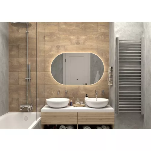 Зеркало ACWEN "Fleur Led" с бесконтактным сенсором, Внешний вид: горизонтальное, Выбрать размер: 1000х600, изображение 5