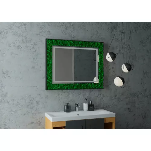 Зеркало ACWEN "Forest Led" 100х80 с бесконтактным сенсором, изображение 5