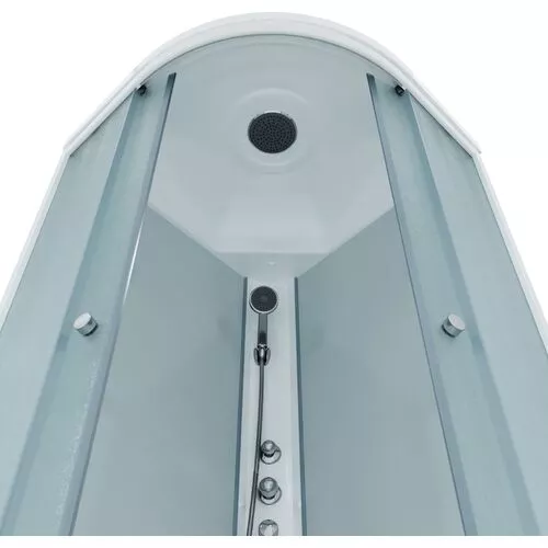 Душевая кабина Triton ЛАЙТ В (средний поддон)  стекло прозрачное, рифленое, Цвет профиля: Белый, Тип поддона: Средний, Выбрать размер: 90х90, изображение 4