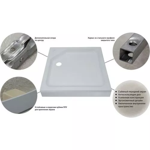 Поддон для душа Triton Орион ПД1 90x90, изображение 2
