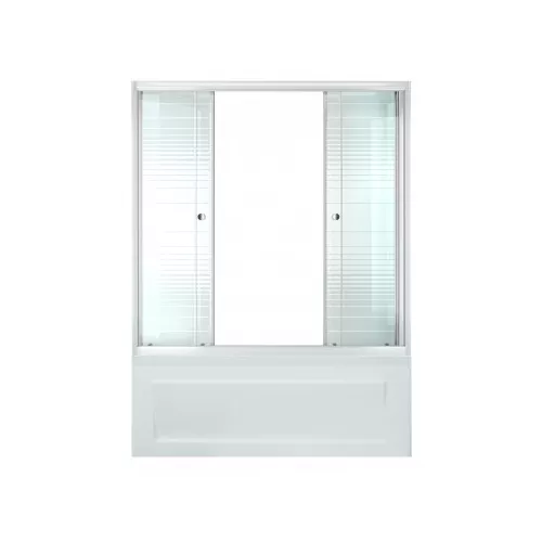 Шторка на ванну Triton 150 полосы, Цвет стекла: полосатое, Выбрать размер: 150, изображение 3