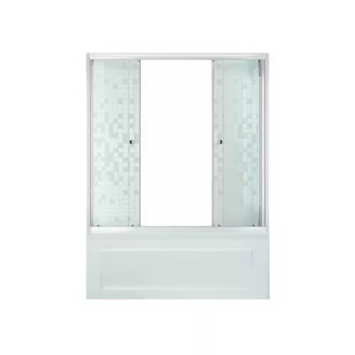 Шторка на ванну Triton 150 мозаика, Цвет стекла: мозаика, Выбрать размер: 150, изображение 3