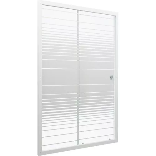 Душевая дверь в нишу Triton Слайд 100/120 стекло прозрачное с полосами, Выбрать размер: 100, изображение 4