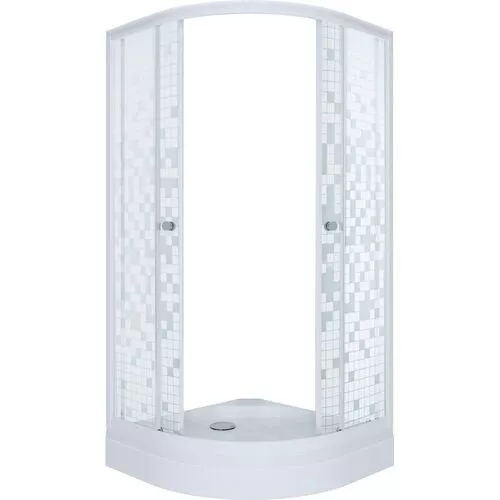 Душевое ограждение  Triton МОЗАИКА А (низкий поддон), Цвет стекла: мозаика, Тип поддона: Низкий, Выбрать размер: 100х100, изображение 6