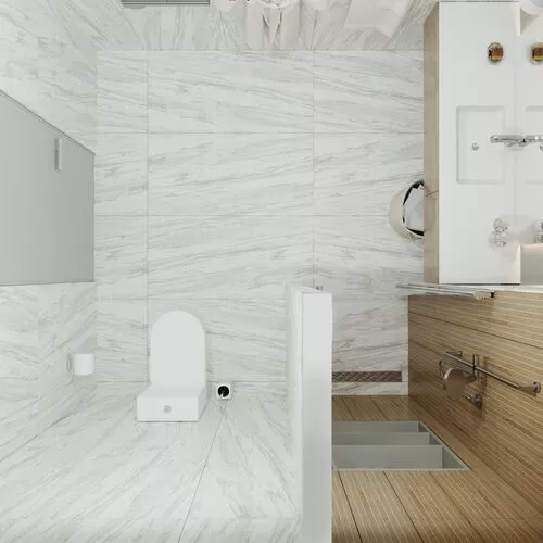 Душевая дверь в нишу Triton Уно прозрачное стекло, распашная, Выбрать размер: 70, изображение 4