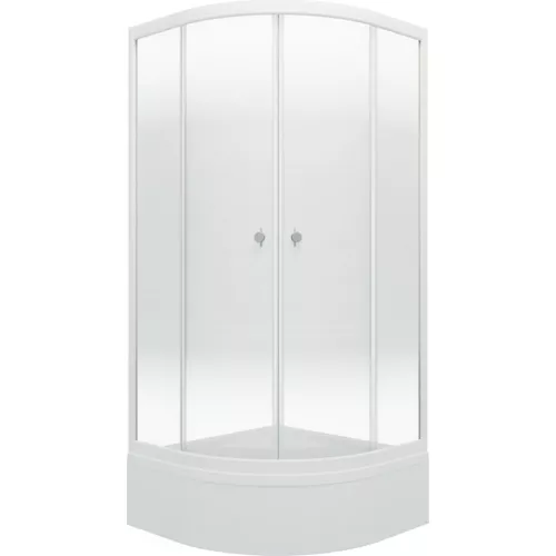 Душевое ограждение  Triton ЛАЙТ В (средний поддон), Цвет стекла: с рисунком, Цвет профиля: Белый, Тип поддона: Средний, Выбрать размер: 90х90, изображение 4