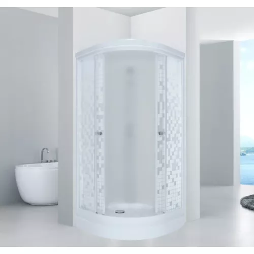 Душевое ограждение  Triton МОЗАИКА А (низкий поддон), Цвет стекла: мозаика, Тип поддона: Низкий, Выбрать размер: 100х100, изображение 5