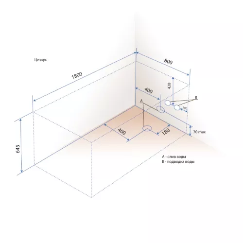 Ванна акриловая Triton Цезарь 180х80, Персей 190х90, Выбрать размер: 180*80, изображение 8