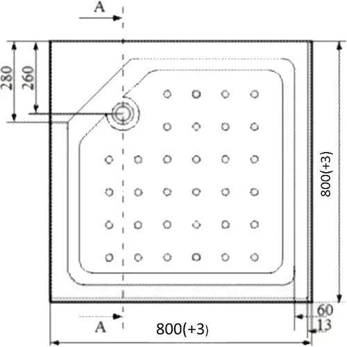 Поддон душевой 80х80 низкий ПД21, изображение 2