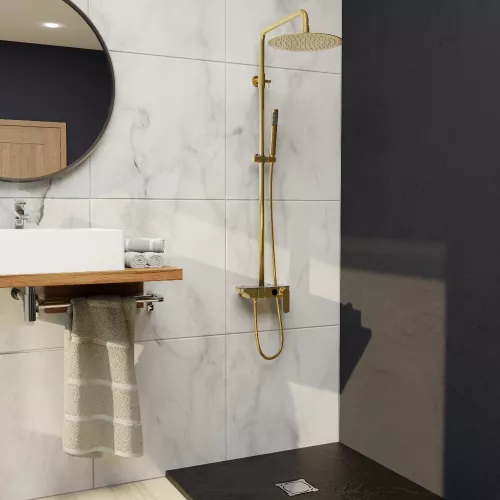 Душевая стойка RGW SP-33G, Выбрать цвет: Золото, изображение 2