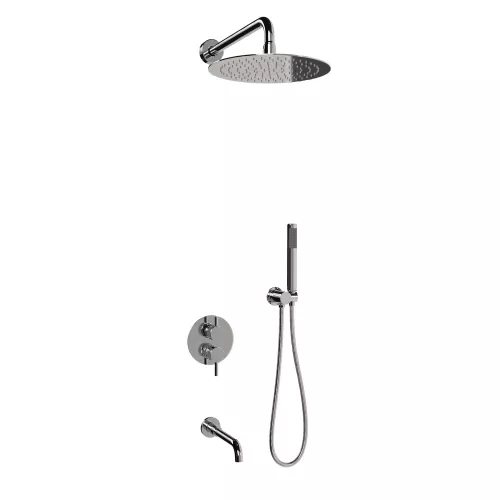 Душевая система встраиваемая RGW SP-55, Выбрать цвет: Хром, изображение 12