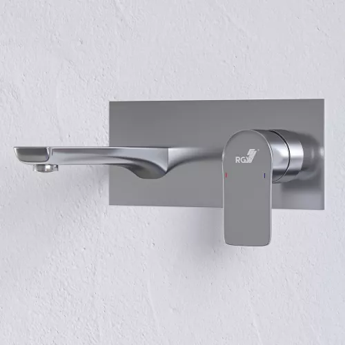 Смеситель встраиваемый с изливом RGW SP-46, Цвет профиля: Хром, изображение 2