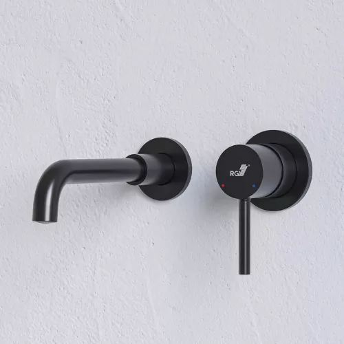 Смеситель встраиваемый с изливом RGW SP-47B, Цвет профиля: Черный, изображение 2