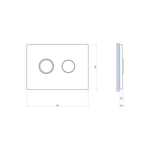 КНОПКА ACCENTO CIRCLE ПНЕВМАТИЧЕСКАЯ, изображение 3
