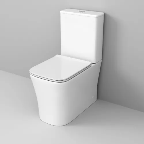 Унитаз Classic GR-4467S напольный безободковый с тонкой крышкой, изображение 2