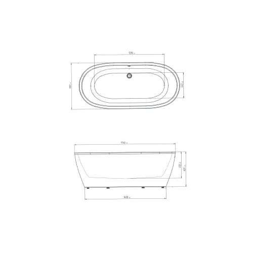 Ванна AIMA "TONDO" 174*80 с подсветкой/без подсветки, Внешний вид: С подсветкой, изображение 3