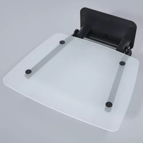 Сиденье складное настенное Black&White SN-0883B  (130x390x387)