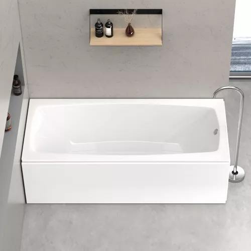 Ванна акриловая  BLACK&WHITE SBA1757 на стальном каркасе с ножками 170x75, изображение 2